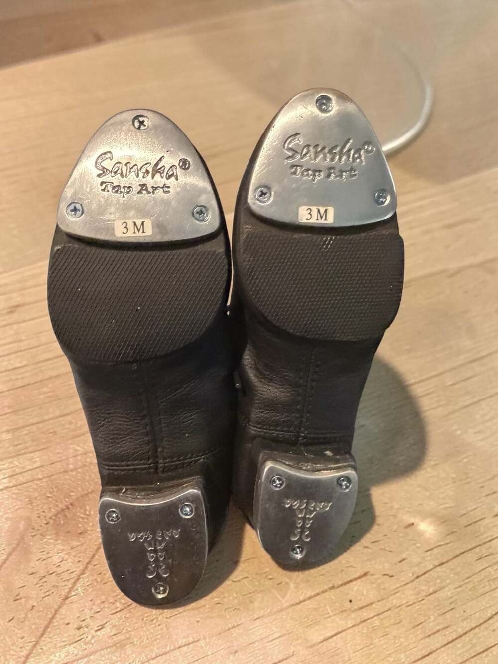 Unisex Lace-Up Leather Tap Shoes